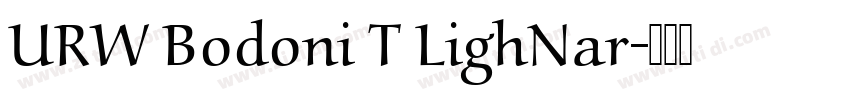 URW Bodoni T LighNar字体转换